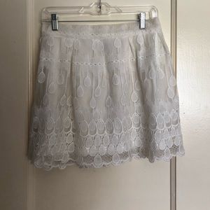 White Lace Skirt